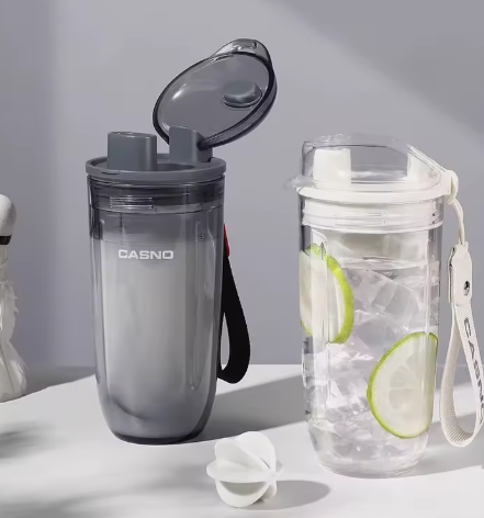 Wholesale Custom BPA Free 400ml Gym Powder Protein Shaker Bottle with Mixing ball