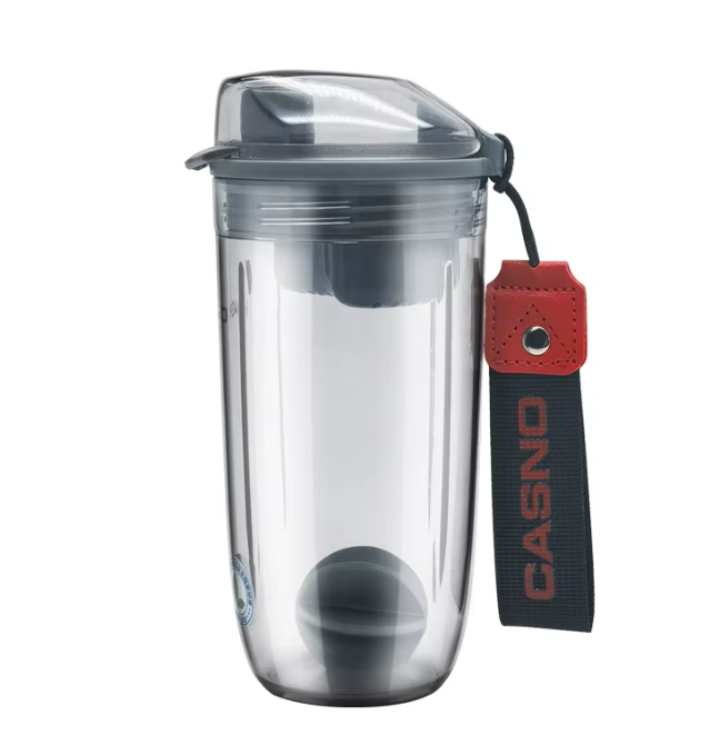 Wholesale Custom BPA Free 400ml Gym Powder Protein Shaker Bottle with Mixing ball